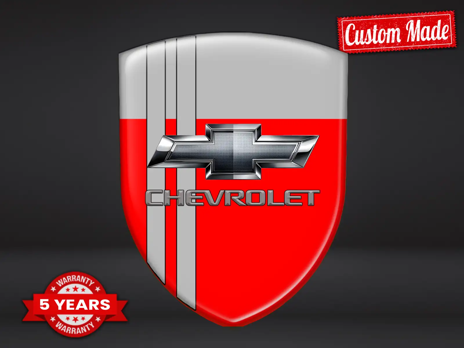 Chevrolet Etiqueta Impermeable Resistente Limitada Universal